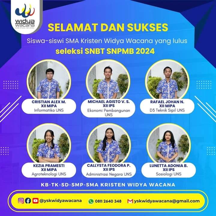 berita, sma widya wacana, widya wacana, ysk,  yayasan sekolah kristen, yayasan, surakarta, sma
