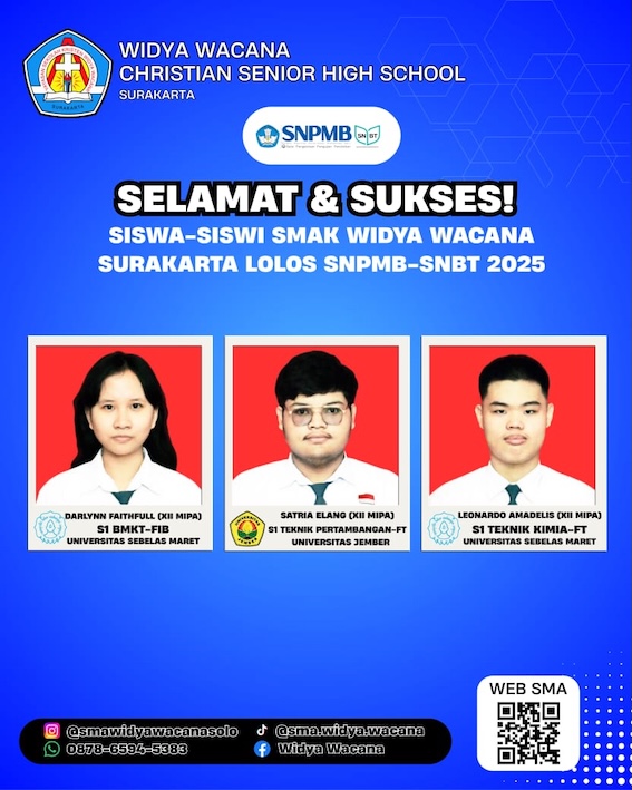 berita, sma widya wacana, widya wacana, ysk,  yayasan sekolah kristen, yayasan, surakarta, sma