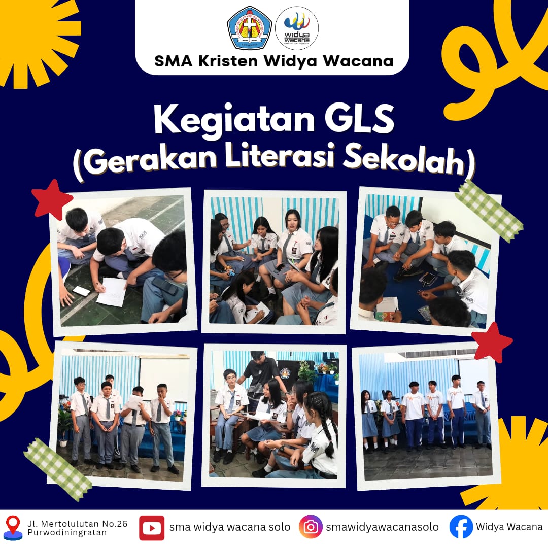 Kegiatan Siswa, Gerakan Literasi Sekolah SMA Kristen Widya Wacana, sma widya wacana, widya wacana, ysk,  yayasan sekolah kristen, yayasan, surakarta, sma