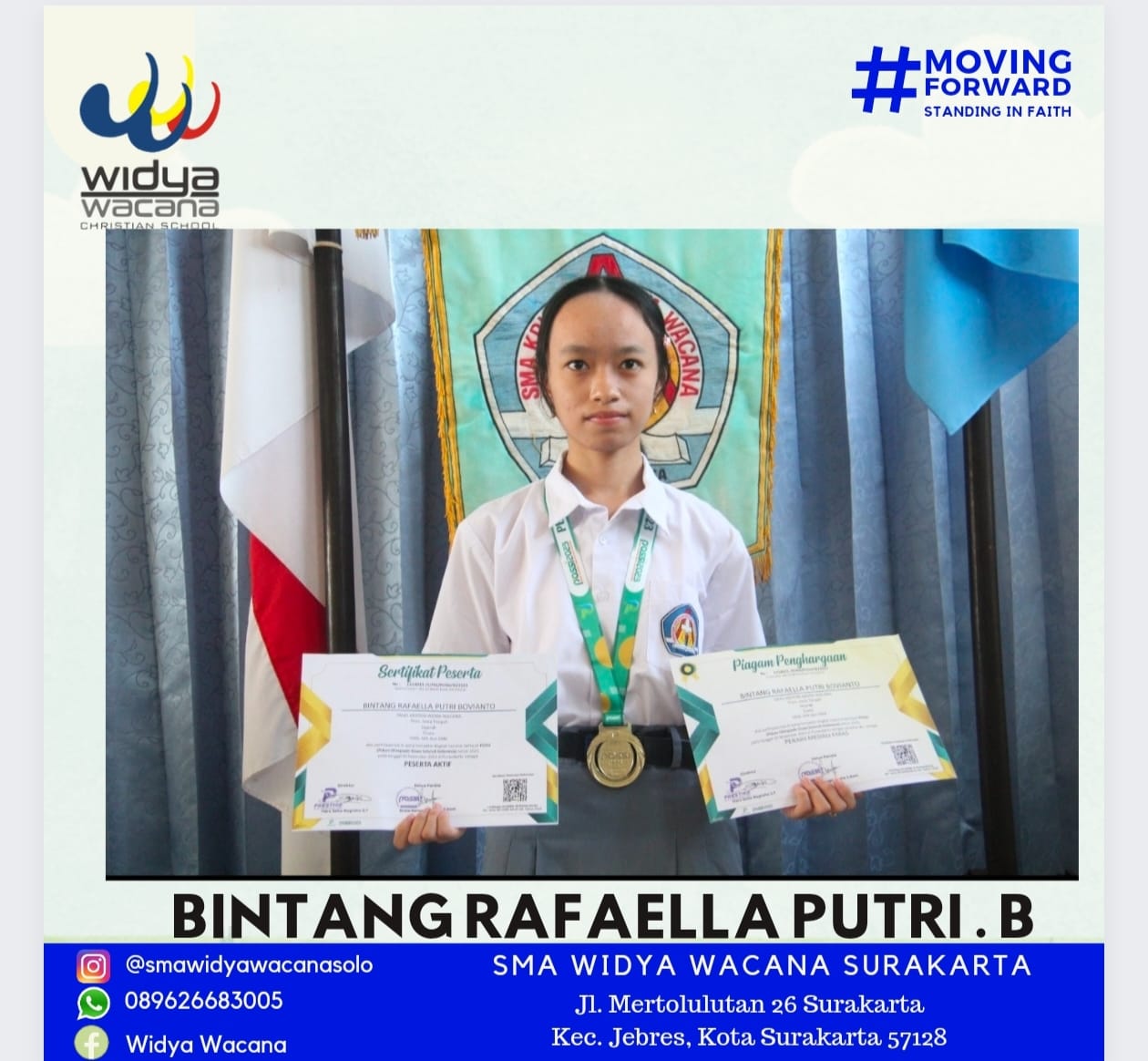 prestasi, sma widya wacana, widya wacana, ysk,  yayasan sekolah kristen, yayasan, surakarta, sma