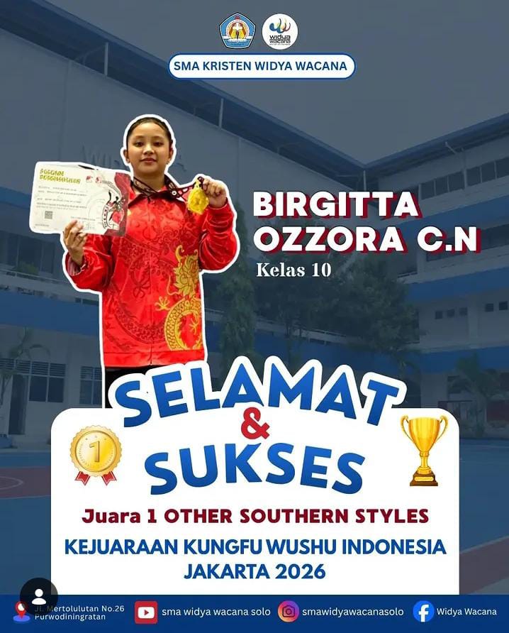 prestasi, sma widya wacana, widya wacana, ysk,  yayasan sekolah kristen, yayasan, surakarta, sma
