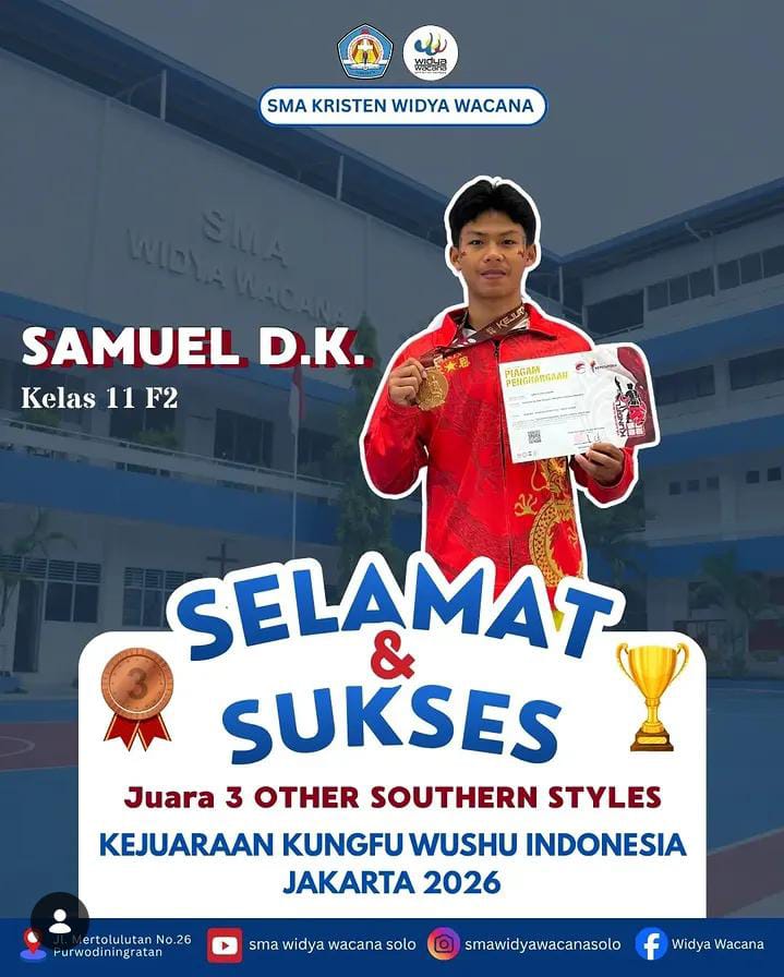 prestasi, sma widya wacana, widya wacana, ysk,  yayasan sekolah kristen, yayasan, surakarta, sma
